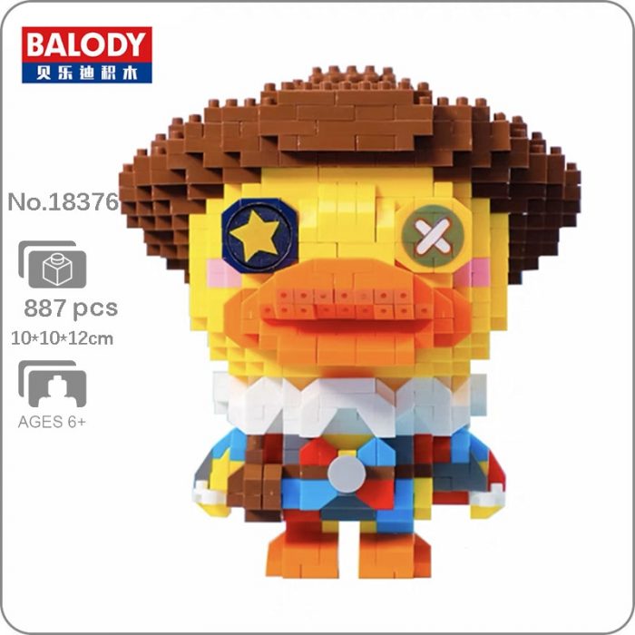 Balody 18376 Game Identity Acrobat Duck Clown Animal Monster Mini Diamond Blocks Bricks Building Toy for - LOZ Blocks Store