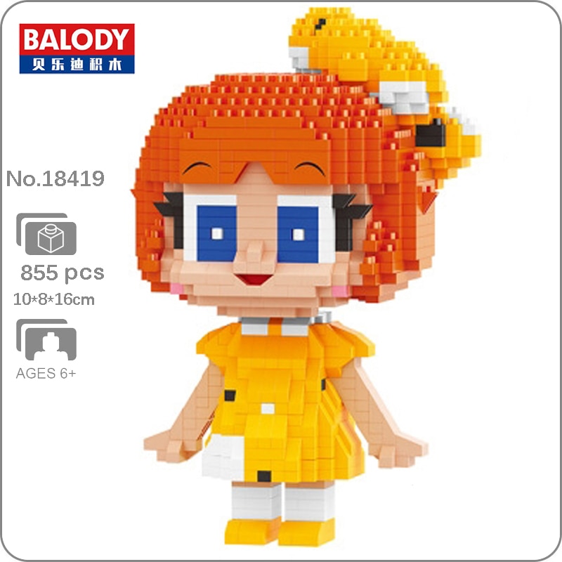 Balody 18419 Anime Mighty Atom Astro Boy Suzu Robot Girl - LOZ