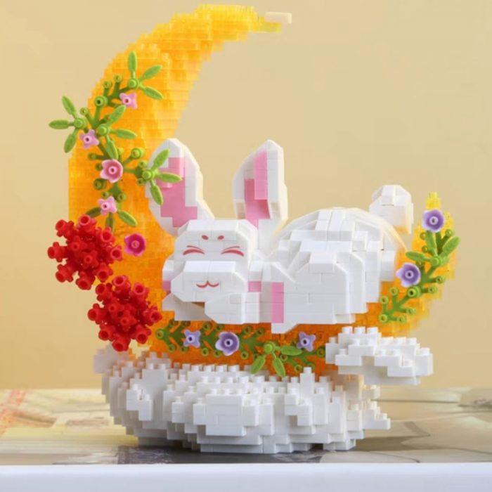 Balody 18440 Mid Autumn Festival Moon Rabbit Cloud Animal Light Mini Diamond Blocks Bricks Building Toy 1 - LOZ Blocks Store