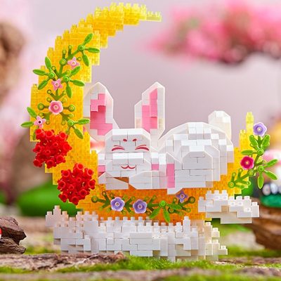 Balody 18440 Mid Autumn Festival Moon Rabbit Cloud Animal Light Mini Diamond Blocks Bricks Building Toy 2 - LOZ Blocks Store