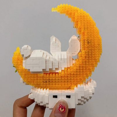 Balody 18440 Mid Autumn Festival Moon Rabbit Cloud Animal Light Mini Diamond Blocks Bricks Building Toy 5 - LOZ Blocks Store