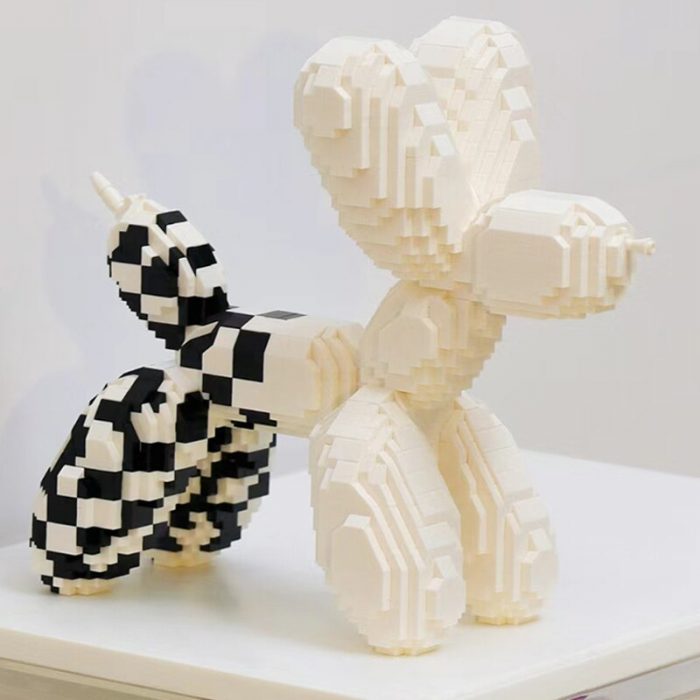 Balody 18441 Animal World White Balloon Dog Puppy Mosaic Pet 3D Mini Diamond Blocks Bricks Building 1 - LOZ Blocks Store