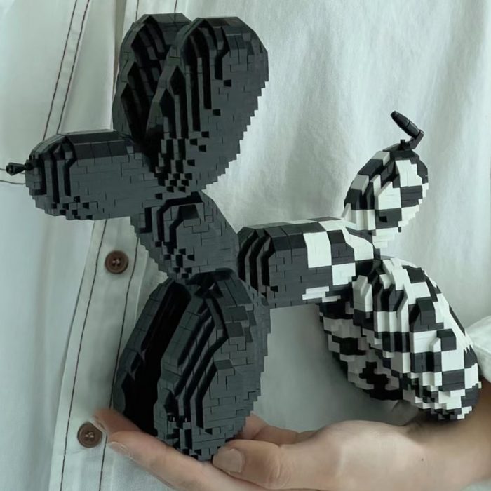 Balody 18442 Animal World Black Balloon Dog Puppy Mosaic Pet 3D Mini Diamond Blocks Bricks Building 1 - LOZ Blocks Store