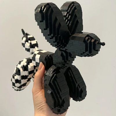 Balody 18442 Animal World Black Balloon Dog Puppy Mosaic Pet 3D Mini Diamond Blocks Bricks Building 4 - LOZ Blocks Store