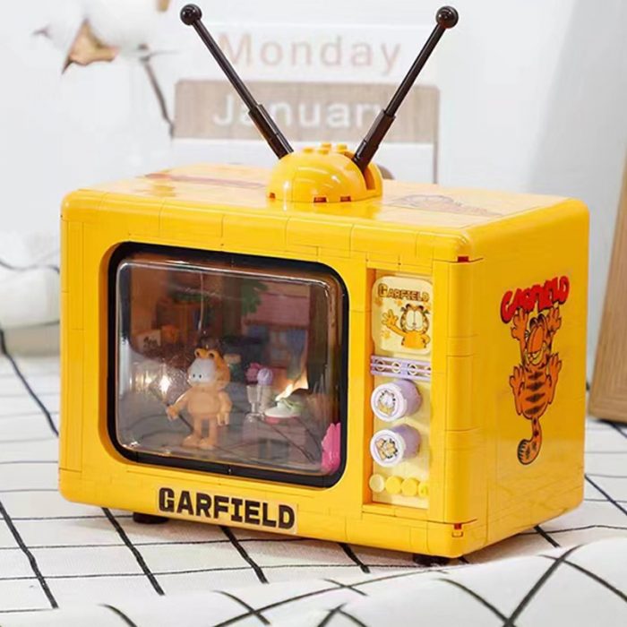 Balody 20145 Retro Television Cat Living Room Antenna TV Pet LED Light Mini Blocks Bricks Building 1 - LOZ Blocks Store