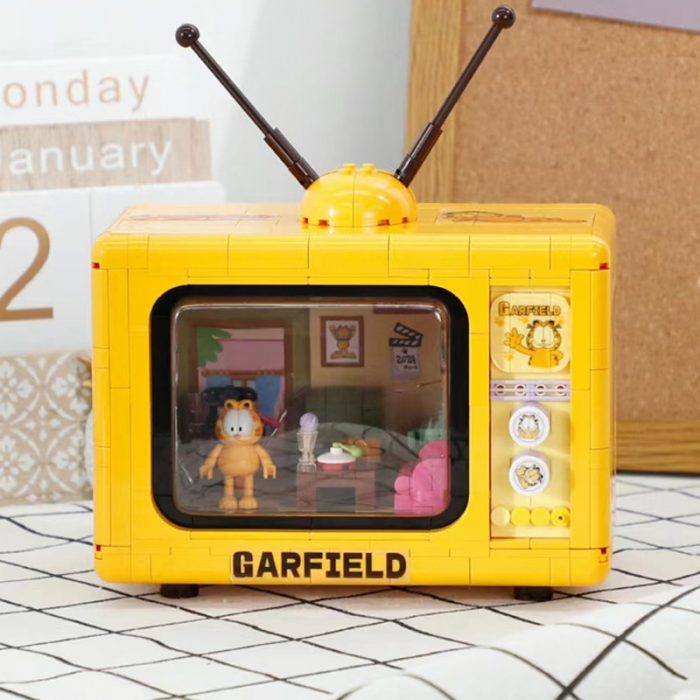 Balody 20145 Retro Television Cat Living Room Antenna TV Pet LED Light Mini Blocks Bricks Building 2 - LOZ Blocks Store