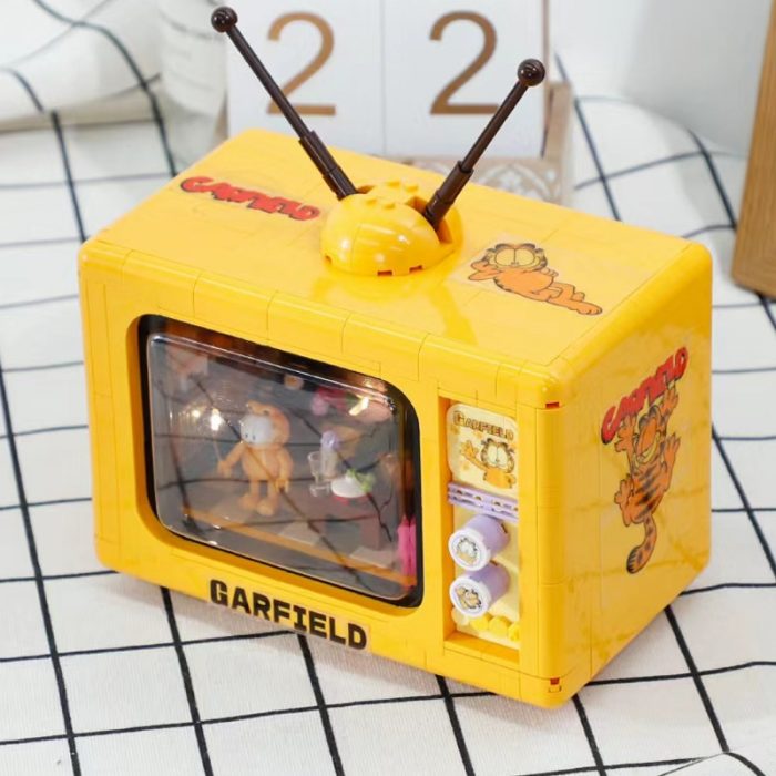 Balody 20145 Retro Television Cat Living Room Antenna TV Pet LED Light Mini Blocks Bricks Building 4 - LOZ Blocks Store