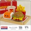 Balody 21188 Fast Food Drink Hamburger French Fries Chicken Nuggets Plate 3D Mini Blocks Bricks Building - LOZ Blocks Store