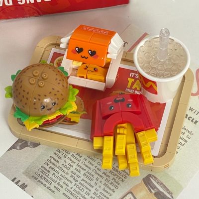 Balody 21188 Fast Food Drink Hamburger French Fries Chicken Nuggets Plate 3D Mini Blocks Bricks Building 3 - LOZ Blocks Store