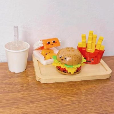 Balody 21188 Fast Food Drink Hamburger French Fries Chicken Nuggets Plate 3D Mini Blocks Bricks Building 4 - LOZ Blocks Store