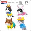 Balody Animal World Persian Cat Kitten Crown King Rabbit Overalls Hat Pet 3D Mini Diamond Blocks - LOZ Blocks Store