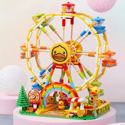 Balody Duck Amusement Park Merry go round Carousel Ferris Wheel Food Truck Pet Car Mini Blocks 4 - LOZ Blocks Store