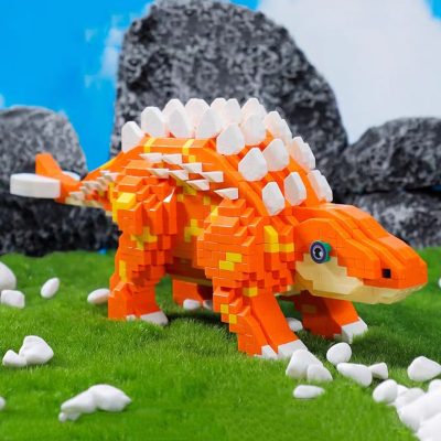 Balody Jurassic Period Dinosaur Tyrannosaurus Rex Stegosaurus Plesiosaur DIY Mini Diamond Blocks Bricks Building Toy Gift 3 - LOZ Blocks Store