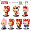 Balody Little Red Fox Lion Dance Princess Kimono Mr Animal Pet Mini Diamond Blocks Bricks Building - LOZ Blocks Store