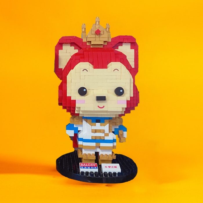 Balody Little Red Fox Lion Dance Princess Kimono Mr Animal Pet Mini Diamond Blocks Bricks Building 3 - LOZ Blocks Store