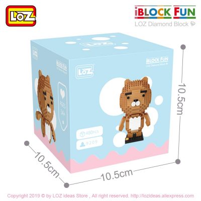 LOZ Diamond Blocks Cartoon Animal Bear Anime Lion Assembly Figure Building Blocks Enlighten Micro Brick Funny 4 - LOZ Blocks Store