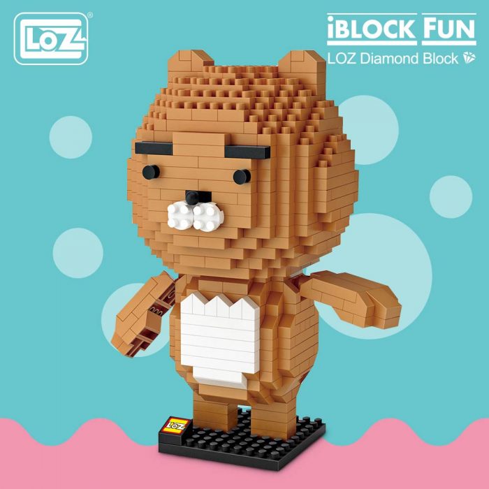 LOZ Diamond Blocks Cartoon Animal Bear Anime Lion Assembly Figure Building Blocks Enlighten Micro Brick Funny - LOZ Blocks Store