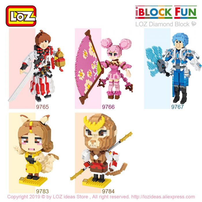 LOZ Diamond Blocks Game Character Ancient Chinese Hero Building Blocks Figures Brick Toys for Children Sun 1 - LOZ Blocks Store