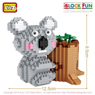 LOZ Diamond Blocks Koala Pen Holder Cute Animal Micro Building Brick Blocks Creative Decompression Toy Children 2 - LOZ Blocks Store