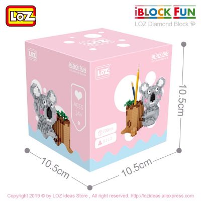 LOZ Diamond Blocks Koala Pen Holder Cute Animal Micro Building Brick Blocks Creative Decompression Toy Children 3 - LOZ Blocks Store