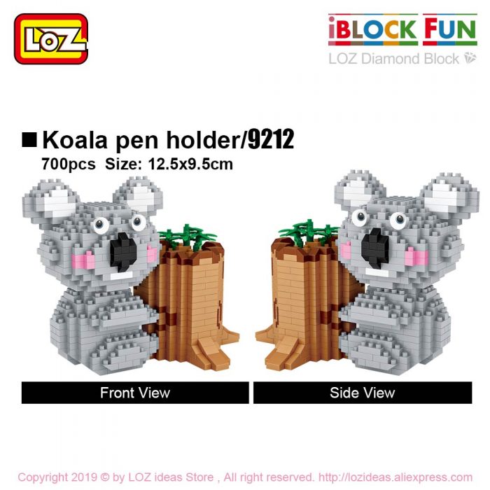 LOZ Diamond Blocks Koala Pen Holder Cute Animal Micro Building Brick Blocks Creative Decompression Toy Children 4 - LOZ Blocks Store