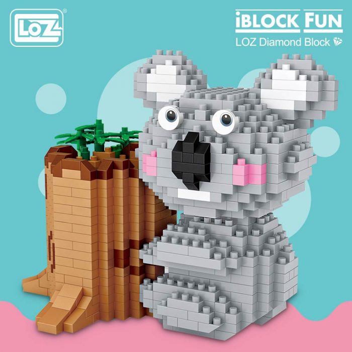 LOZ Diamond Blocks Koala Pen Holder Cute Animal Micro Building Brick Blocks Creative Decompression Toy Children - LOZ Blocks Store