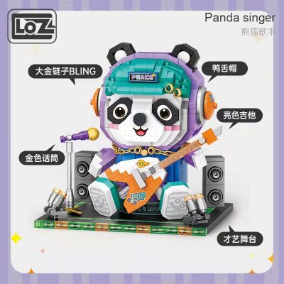 LOZ Dreamer Panda Singer Microparticle Building Blocks Adult Puzzle Assembly Tide Play National Tide Model Toys 1 - LOZ Blocks Store