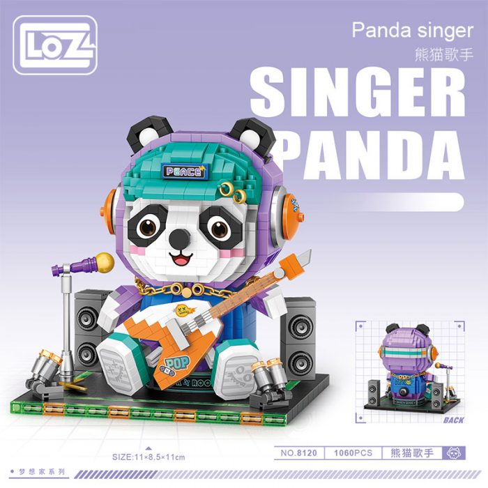 LOZ Dreamer Panda Singer Microparticle Building Blocks Adult Puzzle Assembly Tide Play National Tide Model Toys 2 - LOZ Blocks Store