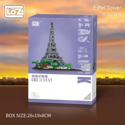 LOZ Lizhi Eiffel Tower Mini small particle building blocks famous buildings three dimensional assembled model toys 4 - LOZ Blocks Store