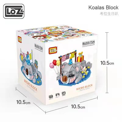 LOZ Lizhi micro particle building blocks koala birthday lying high difficulty cartoon assembled model toy 3 - LOZ Blocks Store