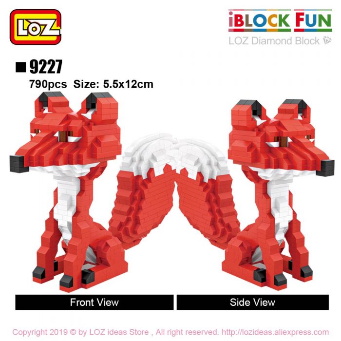 LOZ Micro Blocks Diamond Bricks Anpanman Red Fox Cartoon Character Anime Action Figures DIY Assembly Toys 2 - LOZ Blocks Store