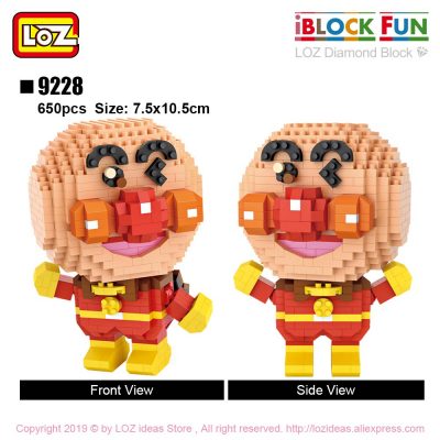 LOZ Micro Blocks Diamond Bricks Anpanman Red Fox Cartoon Character Anime Action Figures DIY Assembly Toys 3 - LOZ Blocks Store