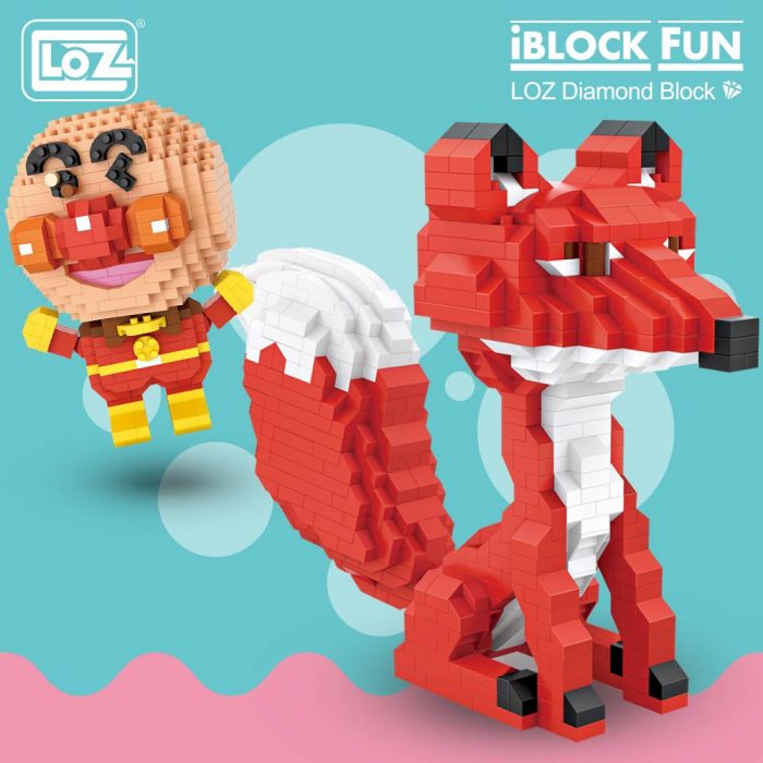 LOZ Micro Blocks Diamond Bricks Anpanman Red Fox Cartoon Character Anime Action Figures DIY Assembly Toys - LOZ Blocks Store