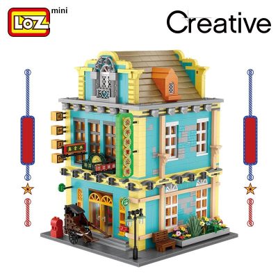 LOZ Ruihe Foreign Company Republic of China Auction House Old Shanghai Republic of China Style Buildings 2 - LOZ Blocks Store