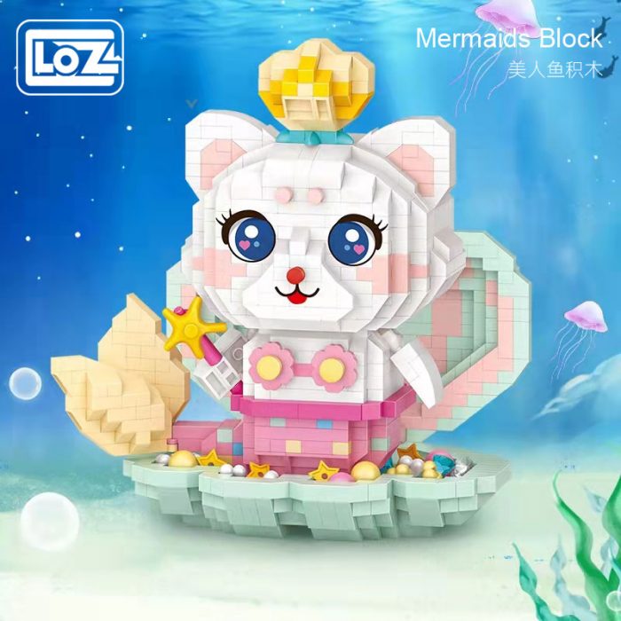 LOZ micro particle building blocks submarine mermaid adult difficult assembly girl puzzle DIY model toy 2 - LOZ Blocks Store