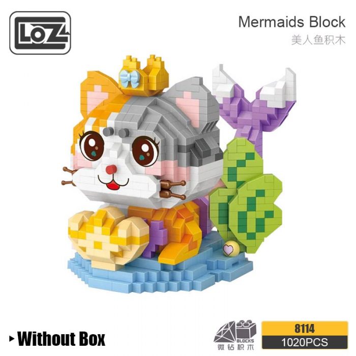 LOZ micro particle building blocks submarine mermaid adult difficult assembly girl puzzle DIY model toy 4 - LOZ Blocks Store