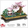 Lezi 00900 Eternal Plant Peach Tree Bamboo Gate River Garden Bonsai Pot Mini Blocks Bricks Building - LOZ Blocks Store