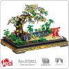 Lezi 00902 Eternal Plant Sakura Tree Bamboo River Garden Bonsai Pot DIY Mini Blocks Bricks Building - LOZ Blocks Store