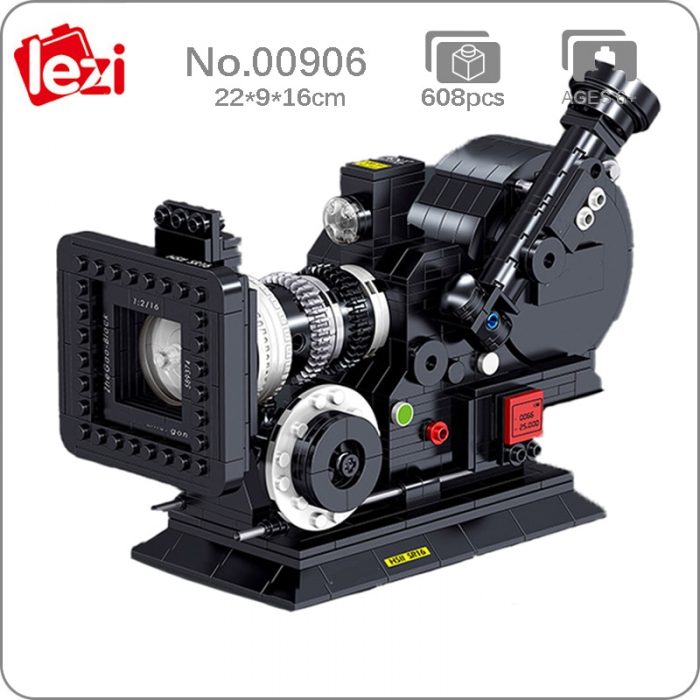 Lezi 00906 Digital Cinematic Camera Lens Movie Television Video Machine Mini Blocks Bricks Building Toy For - LOZ Blocks Store