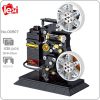 Lezi 00907 Cinema Movie Film Projector Black Video Recorder Machine DIY Mini Blocks Bricks Building Toy - LOZ Blocks Store
