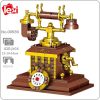 Lezi 00939 Retro Classic Household Table Rotary Telephone Phone Machine Mini Blocks Bricks Building Toy For - LOZ Blocks Store