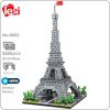 Lezi 8002 World Architecture Paris Eiffel Tower Square Light 3D Mini Diamond Blocks Bricks Building Toy - LOZ Blocks Store