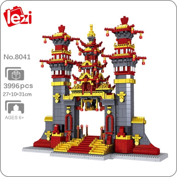 Lezi 8041 World Architecture Journey to West Nantian Gate Model Mini Diamond Blocks Bricks Building Toy - LOZ Blocks Store