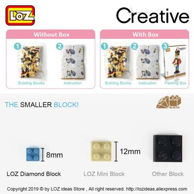 New LOZ Diamond Blocks Piggy Bank Pig Toys Children Building Blocks Model Micro Bricks Educational Creative 5 - LOZ Blocks Store