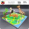 PZX 6629 Animal World Giraffe Deer Ostrich Bird Flower River Model Mini Diamond Blocks Bricks Building - LOZ Blocks Store