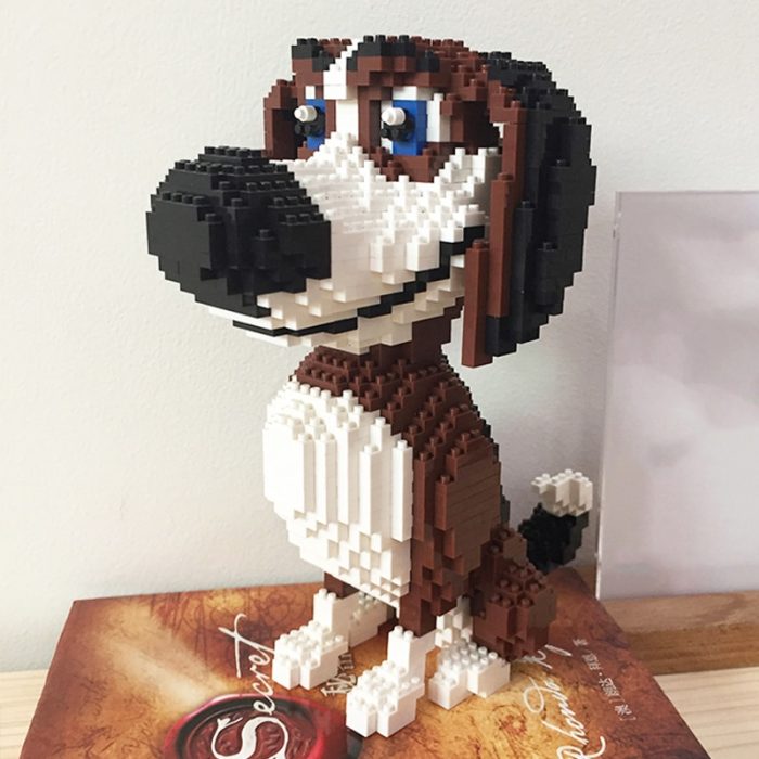 PZX 686 01 Animal World Beagle Hound Hunting Dog Pet Doll Model Mini Diamond Blocks Bricks 1 - LOZ Blocks Store