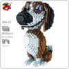 PZX 686 01 Animal World Beagle Hound Hunting Dog Pet Doll Model Mini Diamond Blocks Bricks - LOZ Blocks Store