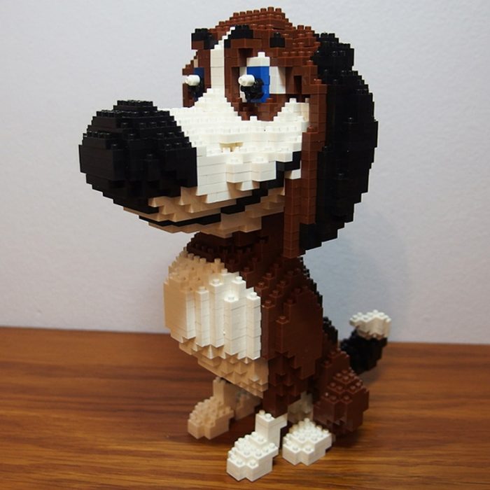 PZX 686 01 Animal World Beagle Hound Hunting Dog Pet Doll Model Mini Diamond Blocks Bricks 3 - LOZ Blocks Store