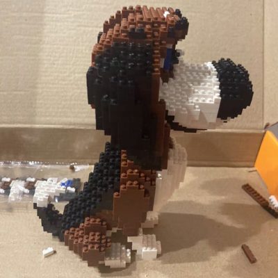 PZX 686 01 Animal World Beagle Hound Hunting Dog Pet Doll Model Mini Diamond Blocks Bricks 4 - LOZ Blocks Store