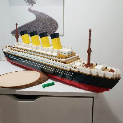 PZX 9913 Titanic Ship Cruise Boat British Passenger Liner Model Mini Diamond Blocks Bricks Building Toy 2 - LOZ Blocks Store